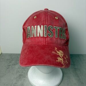 Red Calhoun Sportswear Game of Thones Lannister Faded Baseball Hat